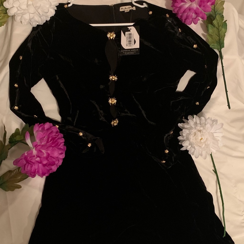 🌹For love & Lemons Velvet Black Dress🌹